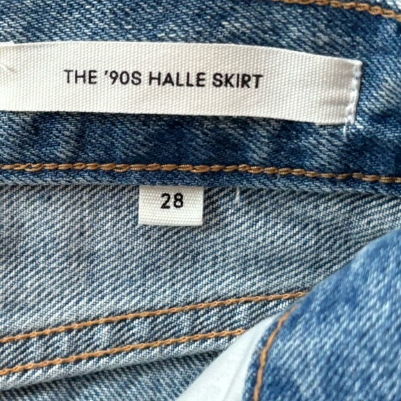 Aritzia Denim Forum Midi Skirt.  Worn once SZ. 28 - Picture 3 of 3
